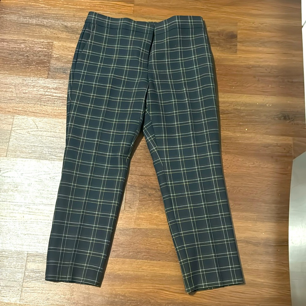 Ann Taylor NWT  Brand New! Devin Fit Tailored Ankle Gray Knit Trouser Size 12